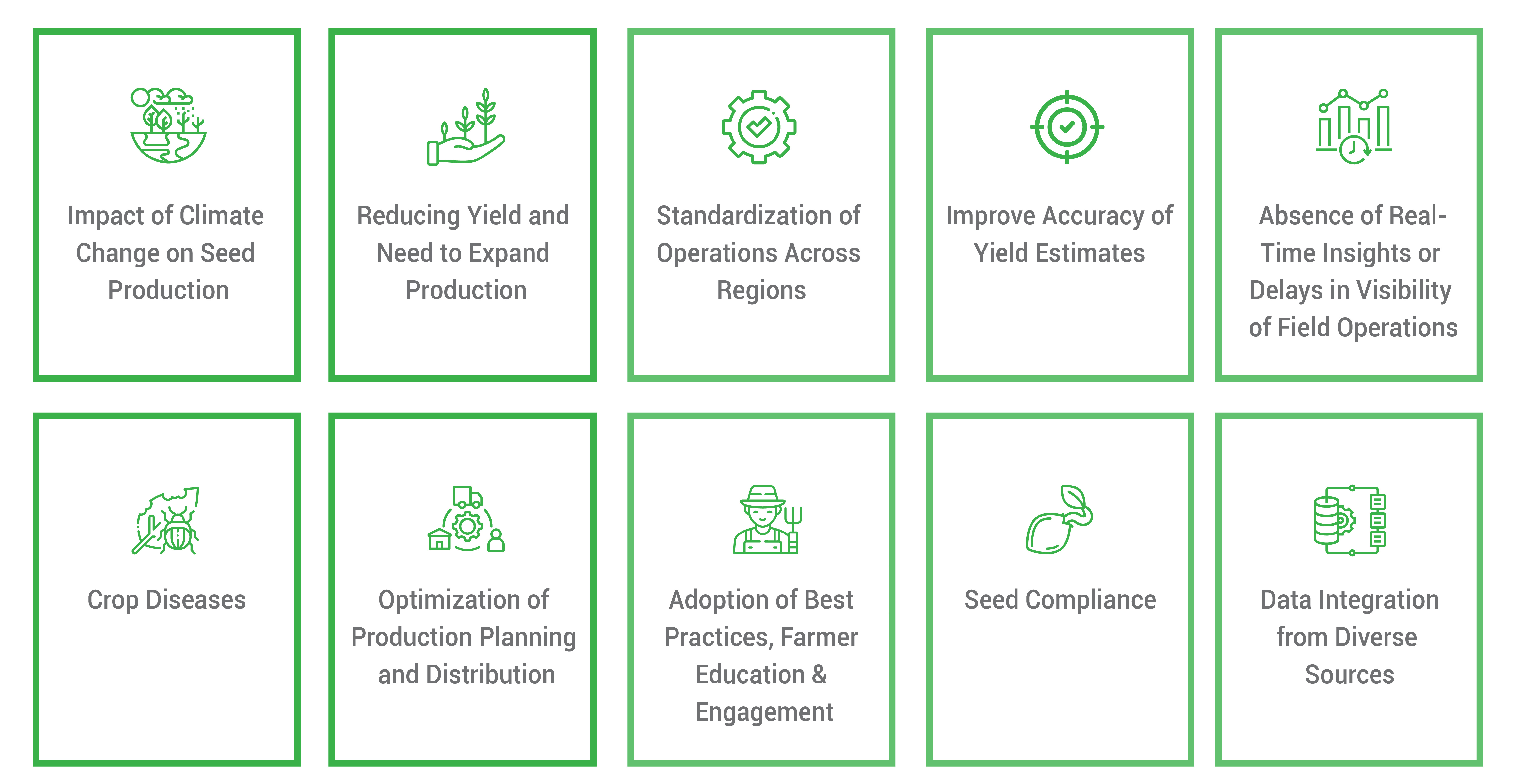 Challenges faced by seed production companies | infographic