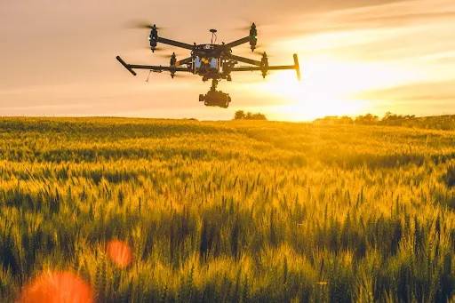 Use of online drones in agriculture